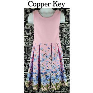 Copper Key Pink Floral Dress Size 6🤩